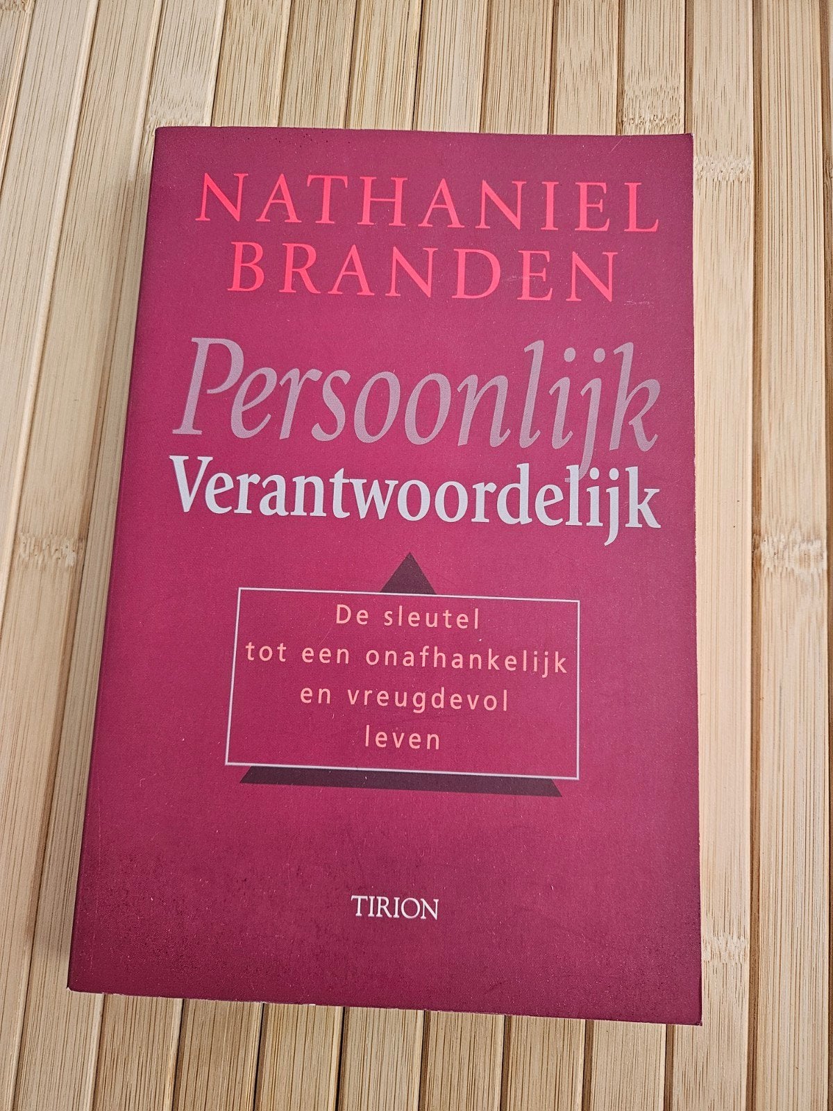 Persoonlijk Verantwoordelijk - Nathaniel Branden (nieuwstaat, Ophalen of Verzenden, Zo goed als nieuw, Persoonlijkheidsleer, Nathaniel Branden