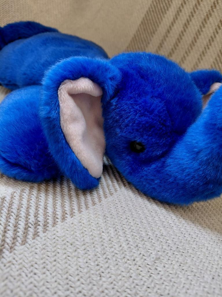 Ty Beanie Baby Buddy - Peanut De Koningsblauwe Olifant, Blauw, Ophalen of Verzenden, Olifant, Ty