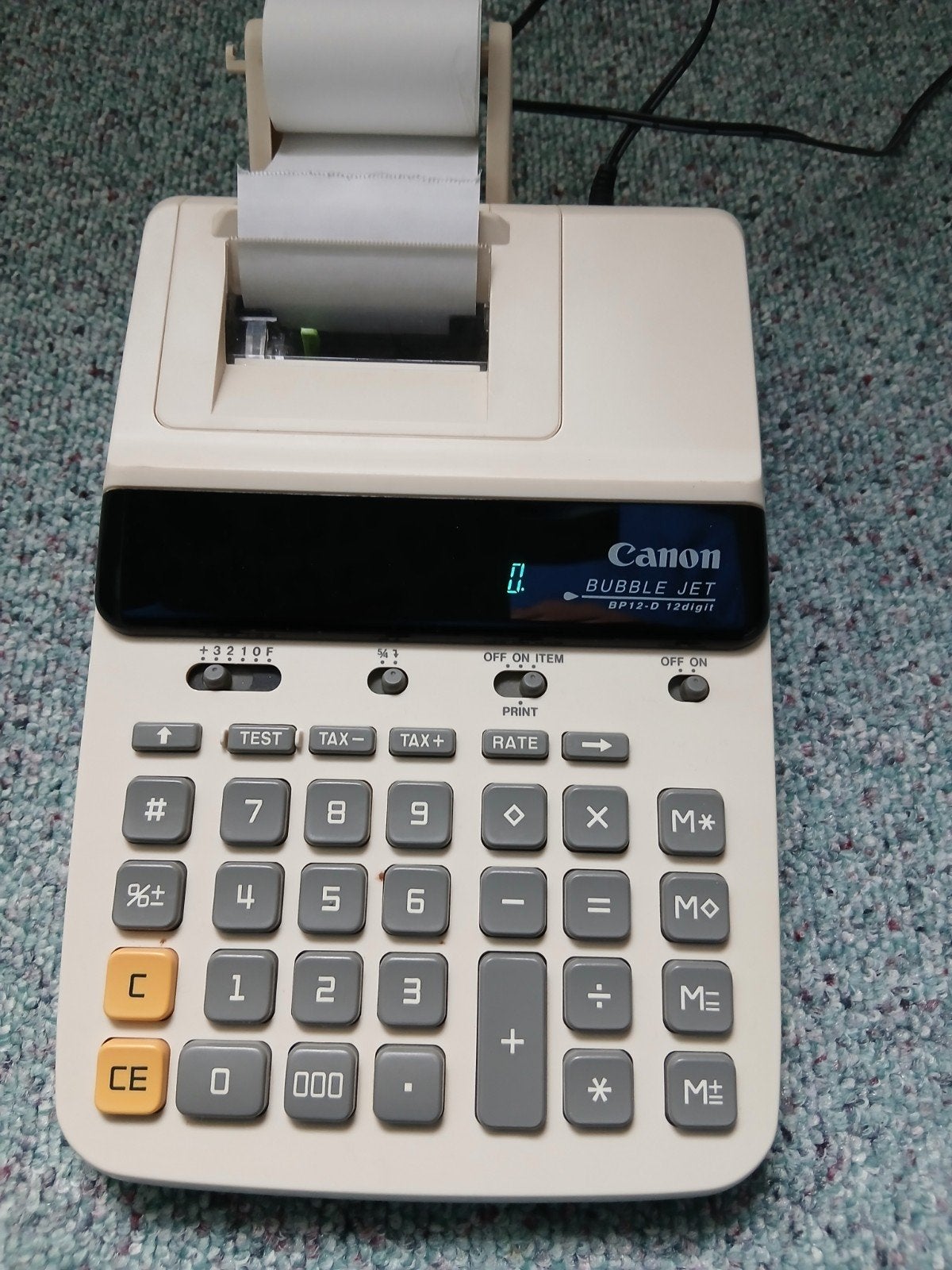 Canon bubbelen jet rekenmachine inktpatroon moet vervangen w, Ophalen