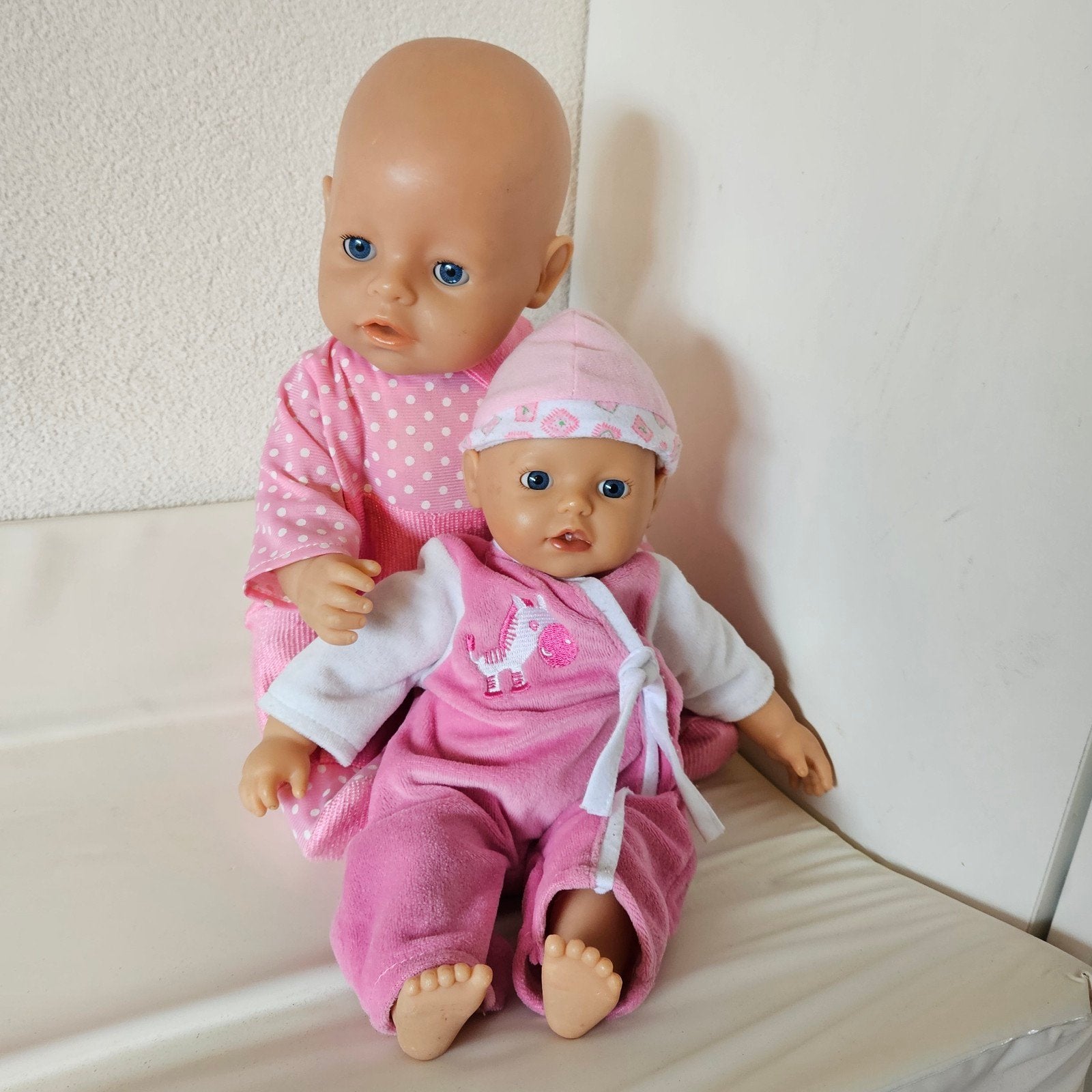 Zapf 2 babyborn baby poppen zusjes meisjes lief, Ophalen of Verzenden, Gebruikt, Babypop