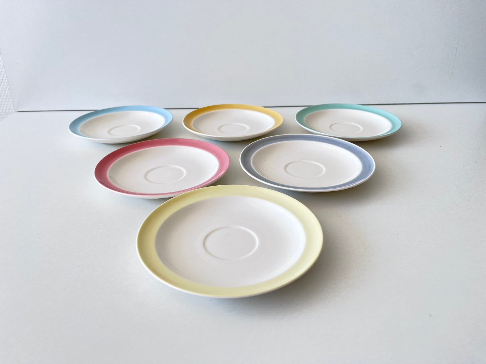 Pastel regout schotels pastel servies, Ophalen of Verzenden