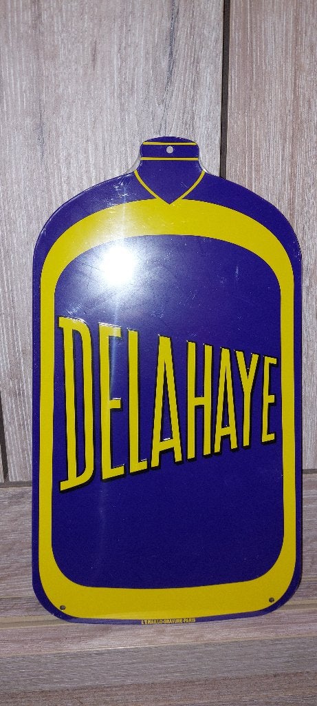 Reclamebord Delahaye, Verzamelen, Ophalen of Verzenden, Nieuw, Auto's