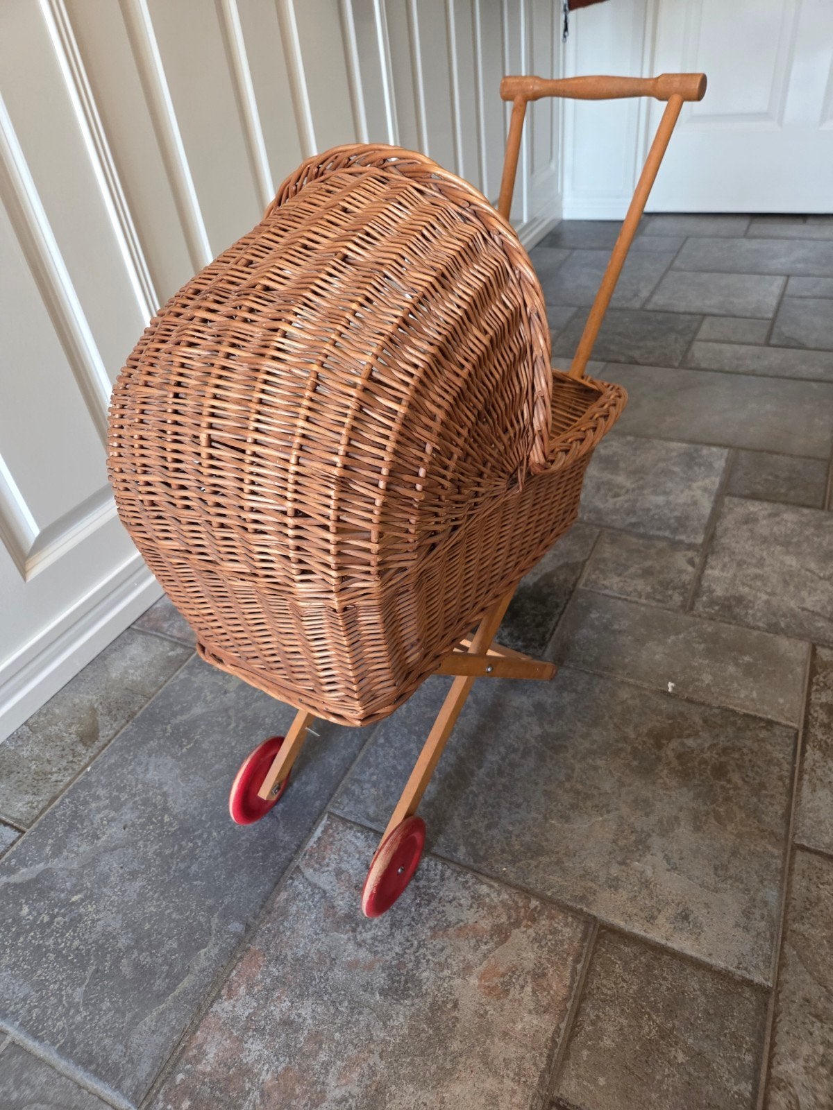 Vintage poppenwagen, Ophalen of Verzenden, Gebruikt, Overige merken