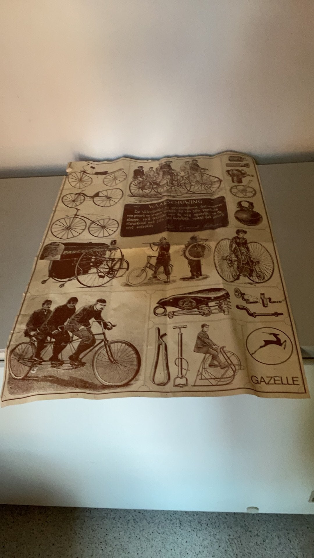 Oude reklame pooster, Ophalen of Verzenden, 1960 tot 1980, Gebruikt, Overige onderwerpen