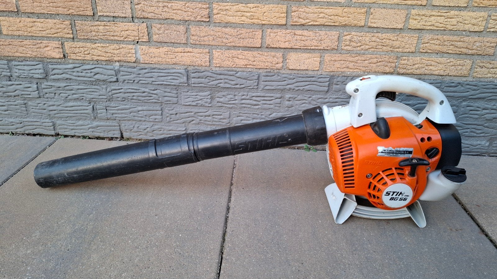 Stihl BG56 Handgedragen bladblazer bladzuiger benzine, Gebruikt, Handgedragen, Met versnipperfunctie, Ophalen of Verzenden