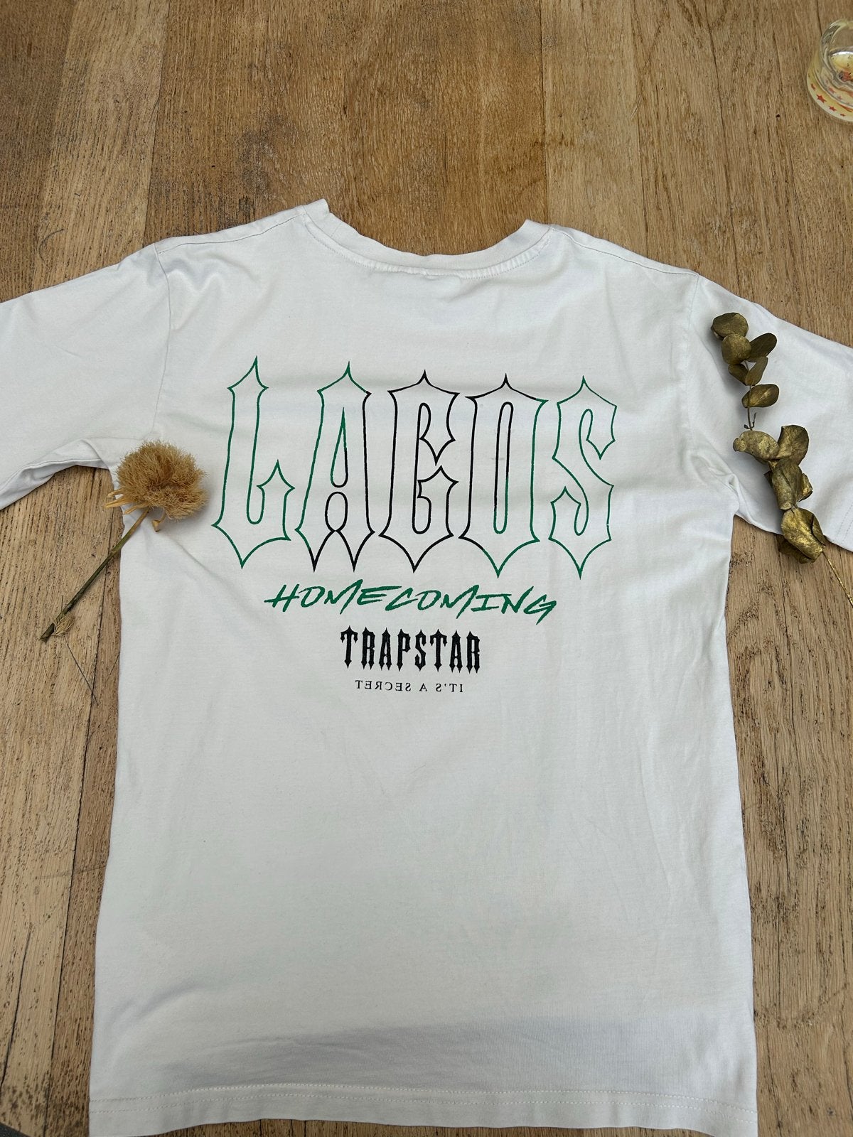 Trapstar London Homecoming T-shirt - Wit/Groen, Ophalen of Verzenden, Zo goed als nieuw, Maat 46 (S) of kleiner, Wit