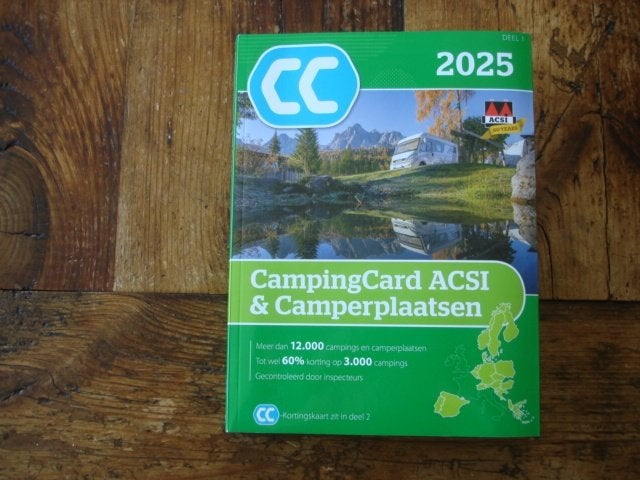 reisgids(005) camping card acsi en camperplaatsen 2025., Overige merken, Europa, Ophalen of Verzenden, Zo goed als nieuw