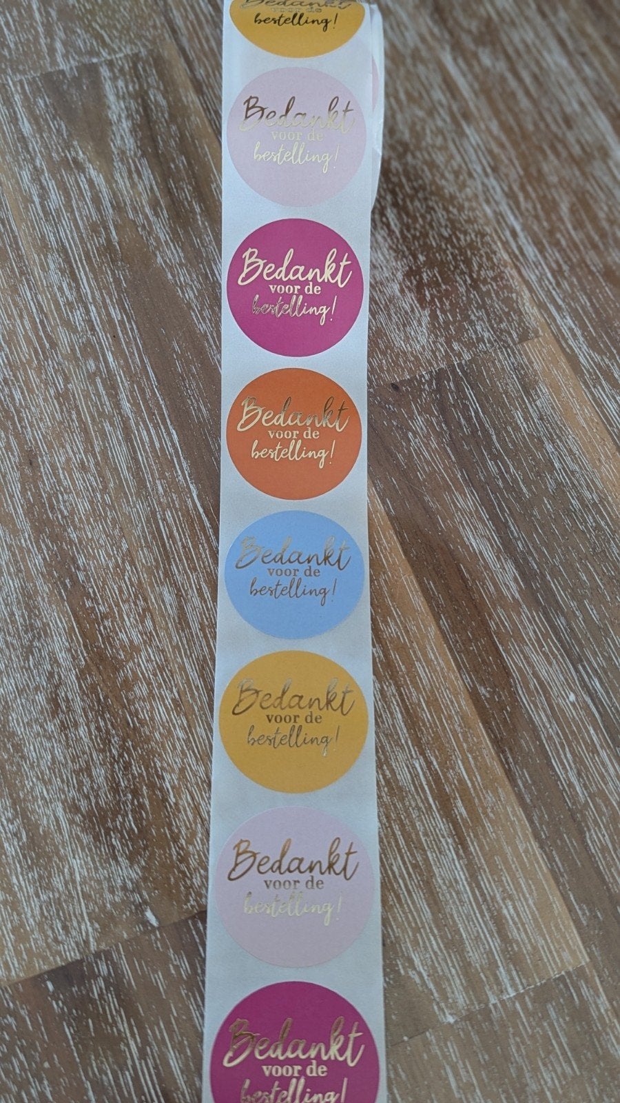 #31 Stickers "bedankt voor de bestelling", Ophalen of Verzenden, Nieuw, Meerdere stickers