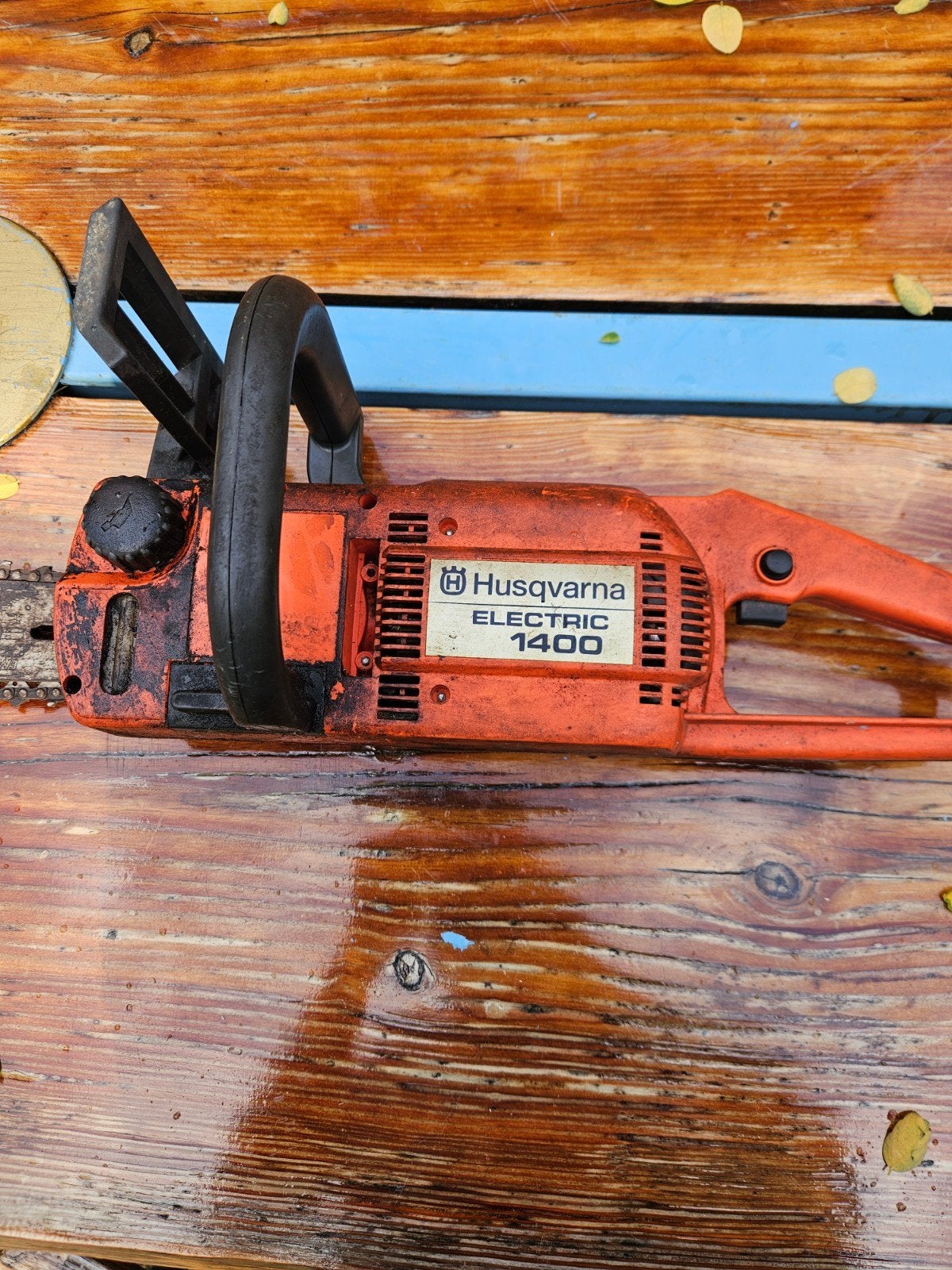 kettingzaag Husqvarna Electric 1400 Kettingzaag - Krachtig e, Gebruikt, 70 mm of meer, Kettingzaag, Ophalen of Verzenden