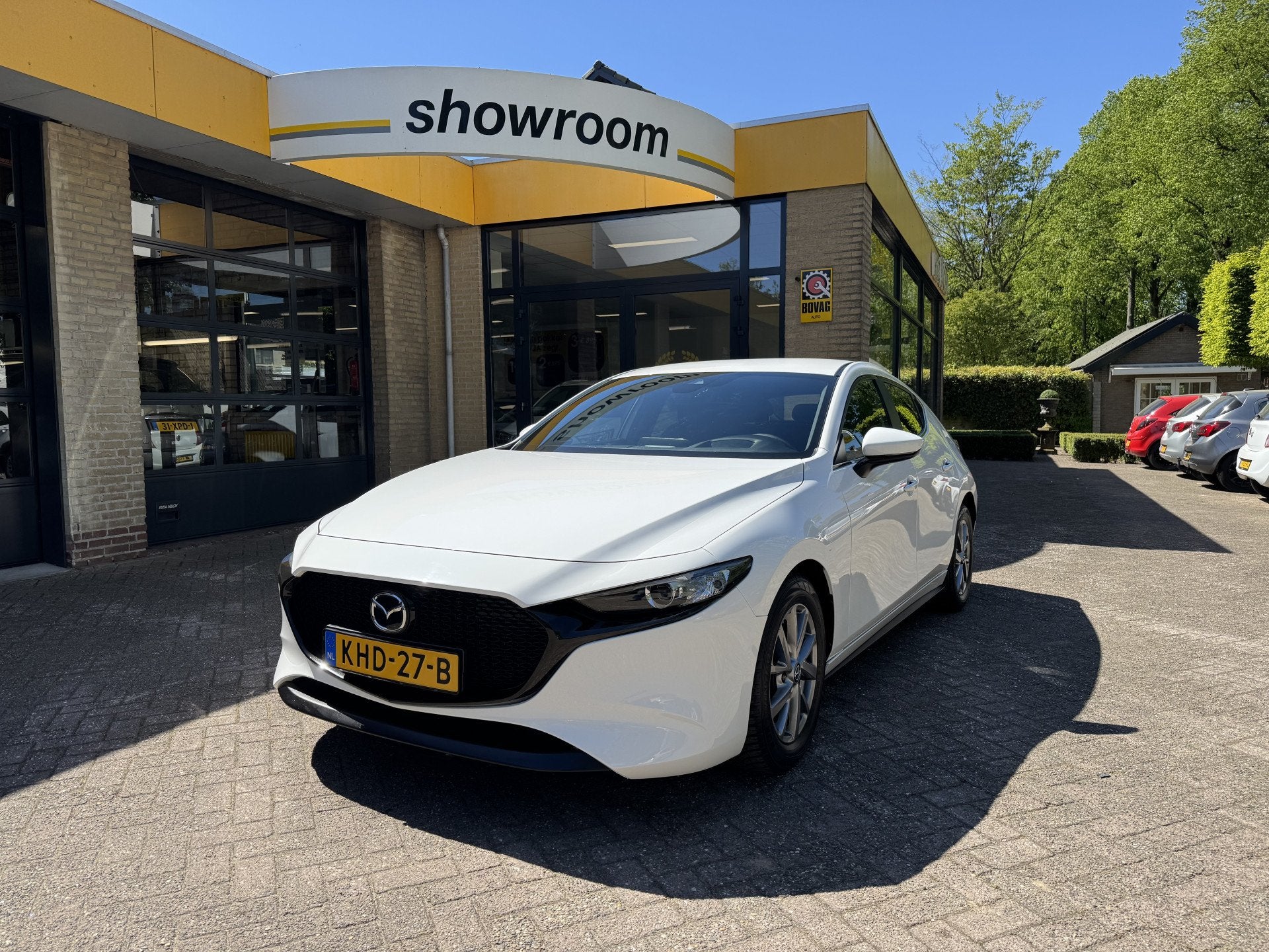 Mazda 3 2.0 e-SkyActiv-G M Hybrid 122 Navi HeadUp Carplay, Auto's, Mazda, Gebruikt, Euro 6, 4 cilinders, 129 pk