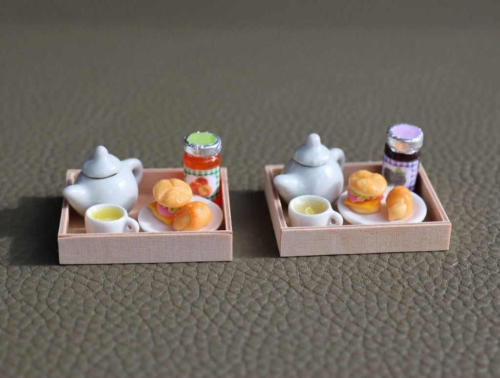 Houten bladen met lunch/ontbijt spulletjes., Ophalen of Verzenden, Nieuw, Gebruiksvoorwerp