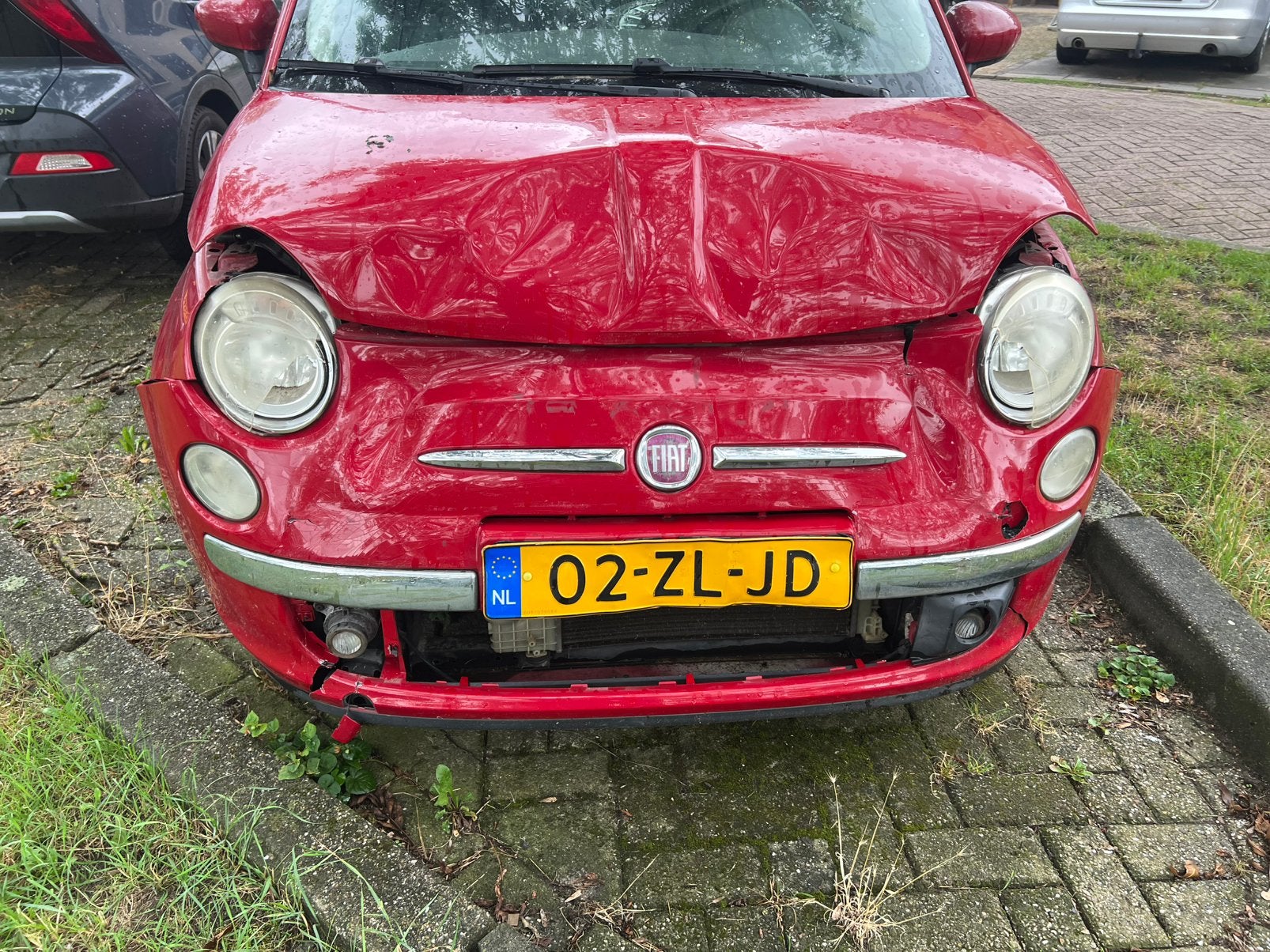Fiat 500 1.2 C 2008 Rood, Ophalen, 1242 cc, Handgeschakeld, Benzine