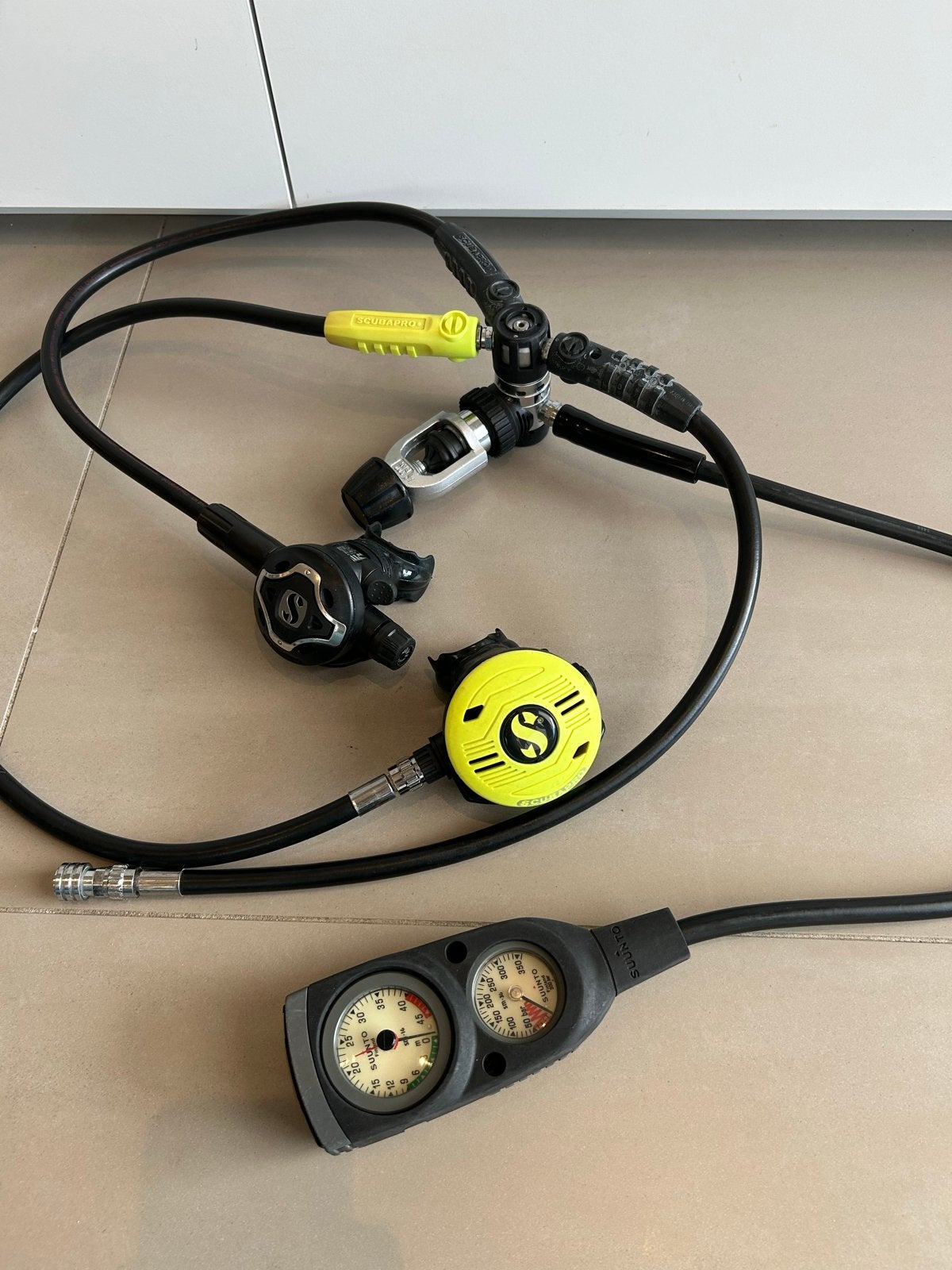 Scubapro MK25 S600 Automaatset met Suunto console, Watersport en Boten, Ophalen of Verzenden, Gebruikt, Overige typen