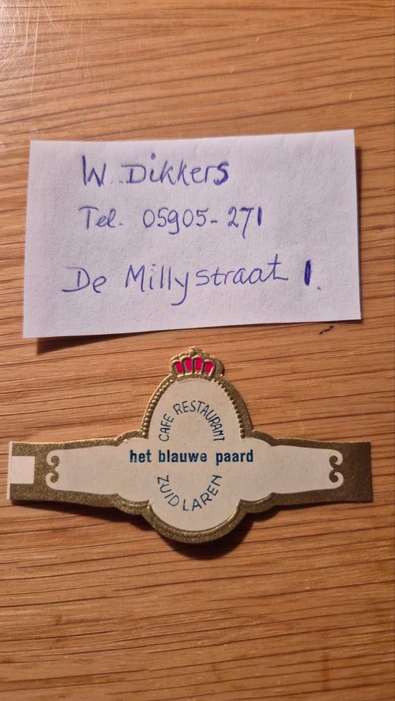 Sigarenbanden Zuidlaren, Ophalen, Zo goed als nieuw, Sigarenbandjes