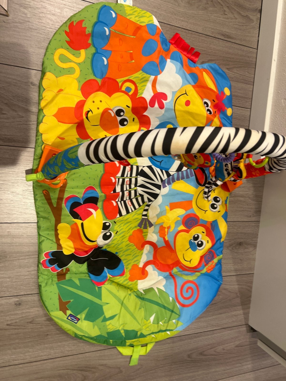 Vrolijk speelkleed/babygym met jungle dieren, Ophalen, Gebruikt, Speelkleed