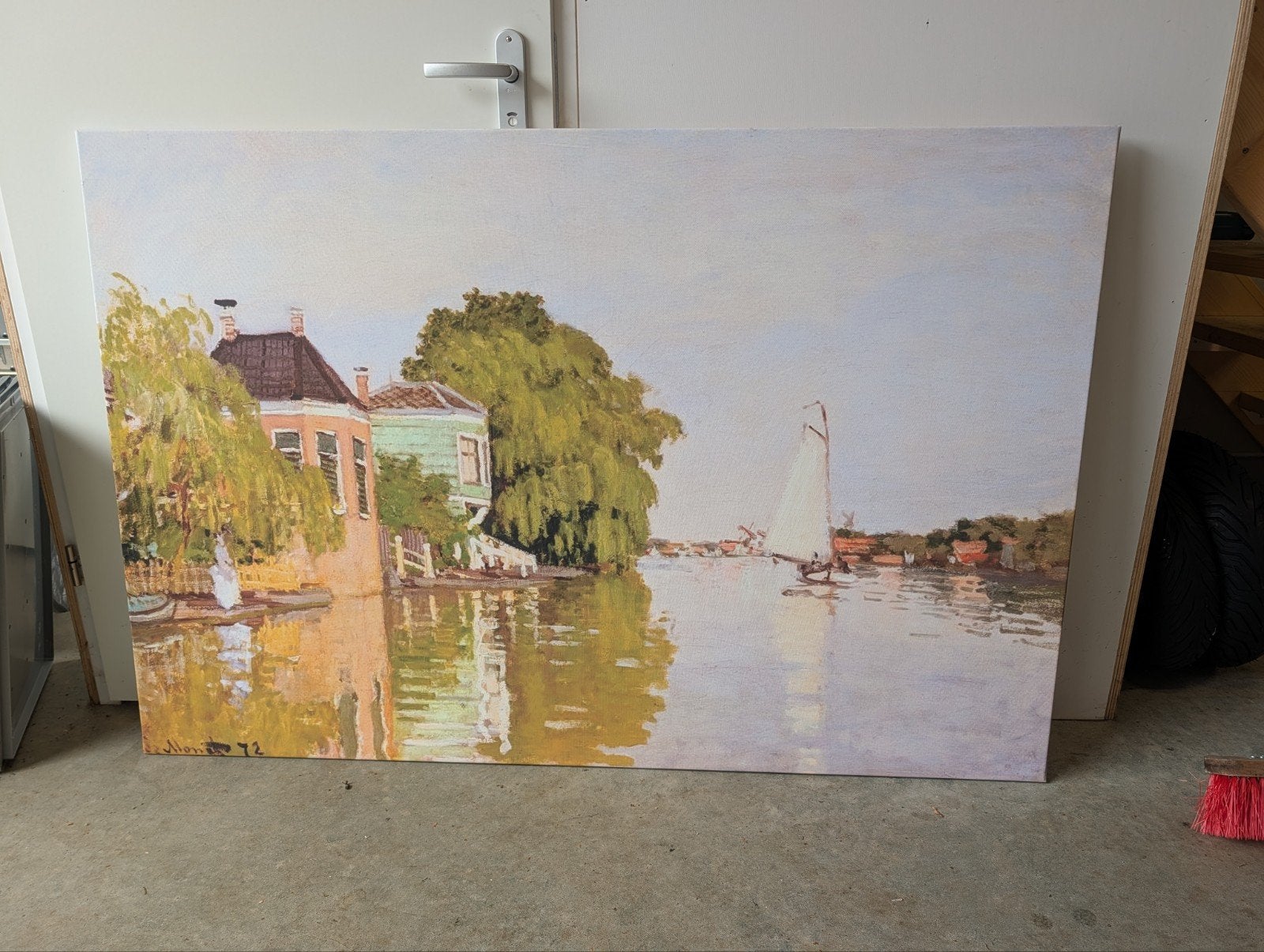 Monet Canvas Afdruk - 150x100 cm - Alleen Afhalen, Huis en Inrichting, Woonaccessoires | Schilderijen, Tekeningen en Foto's, Ophalen