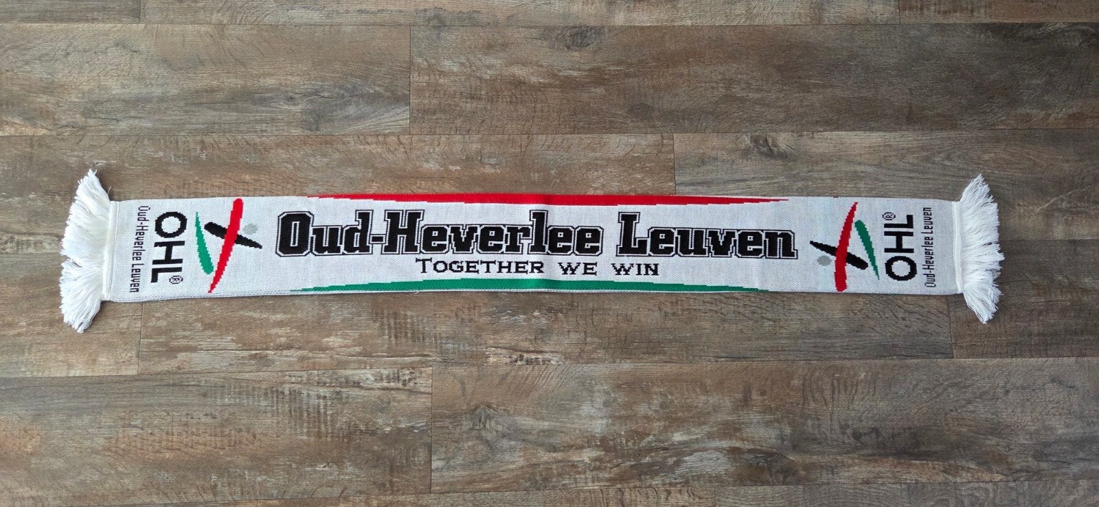 Sjaal OH Leuven, Verzamelen, Ophalen of Verzenden, Zo goed als nieuw, Buitenlandse clubs, Vaantje of Sjaal