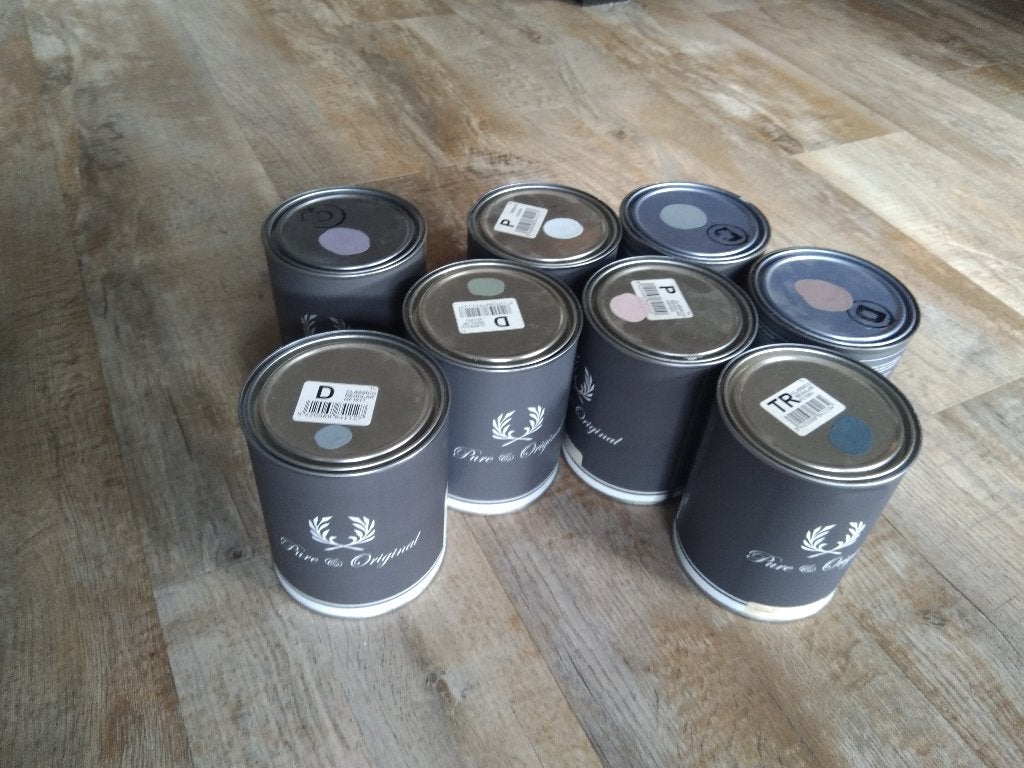 Pure & Original krijtverf muurverf - laatste kleur 1 L, Ophalen of Verzenden, Nieuw, Overige kleuren, Verf