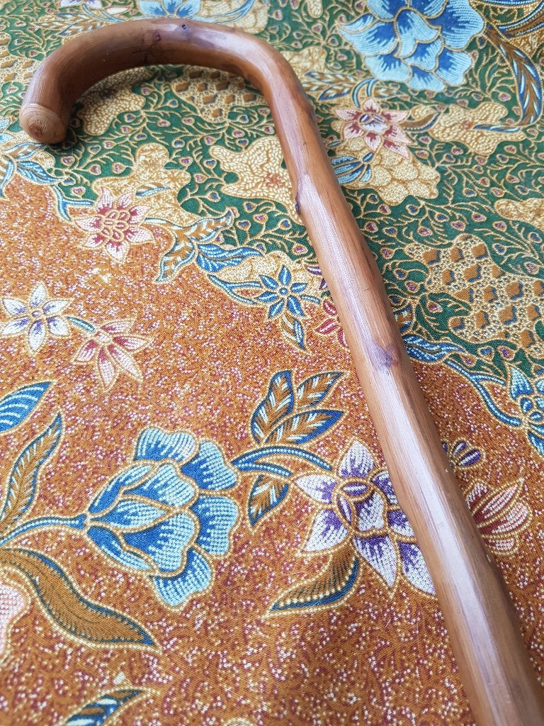 Mooie antieke wandelstok uit Engeland van palmhout 88,5 cm., Ophalen of Verzenden