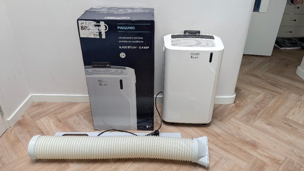 Delonghi PAC EM82, Ophalen, Minder dan 60 m³, 3 snelheden of meer, Zo goed als nieuw