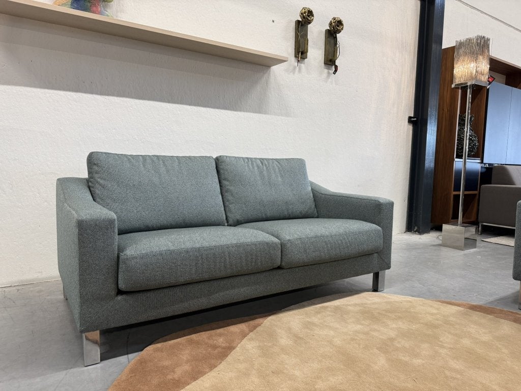 Nieuw Leolux Antonia Bank 2,5 Zits Blauw stof Design, Leolux, Info@leolux.nl, 150 tot 200 cm, 75 tot 100 cm