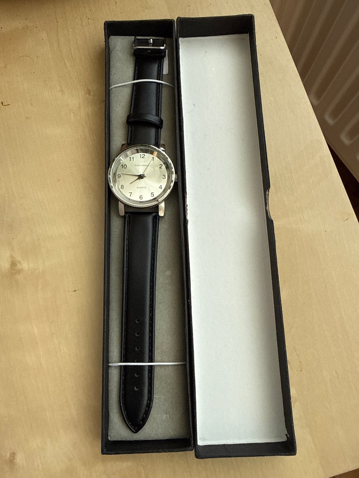 Louis Delon Horloge - Klassiek Design met Leren Band, Overige merken, Leer, Staal, Polshorloge