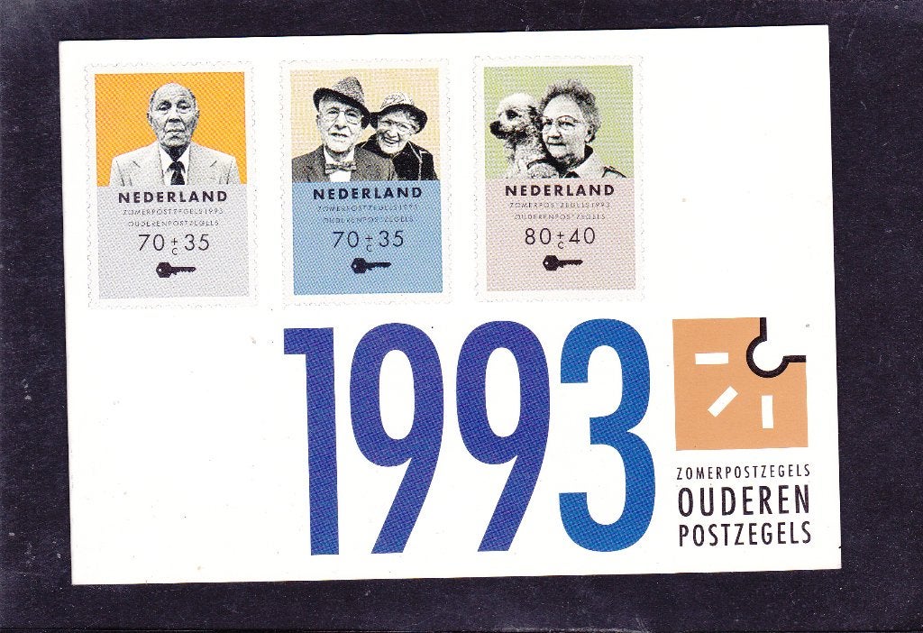 Bedankkaart Zomerzegels 1993 Fonds Ouderenzegels (361), Verzenden