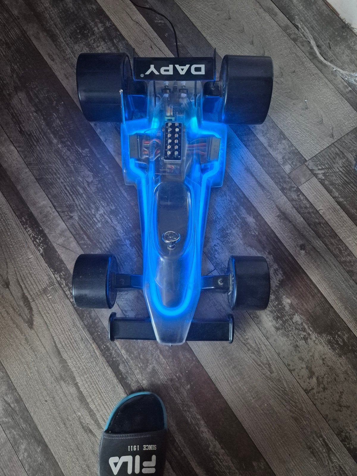 Vintage Dapy Formule1 Neon Radio, Ophalen of Verzenden, Gebruikt, Auto's