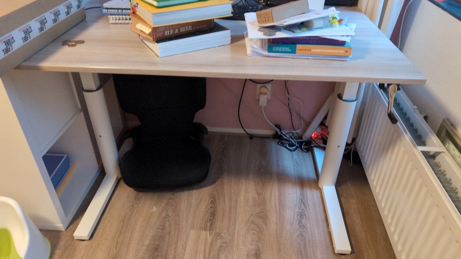 Gispen in hoogte verstelbaar bureau 120*80cm, Ophalen, In hoogte verstelbaar, Zo goed als nieuw, Gispen