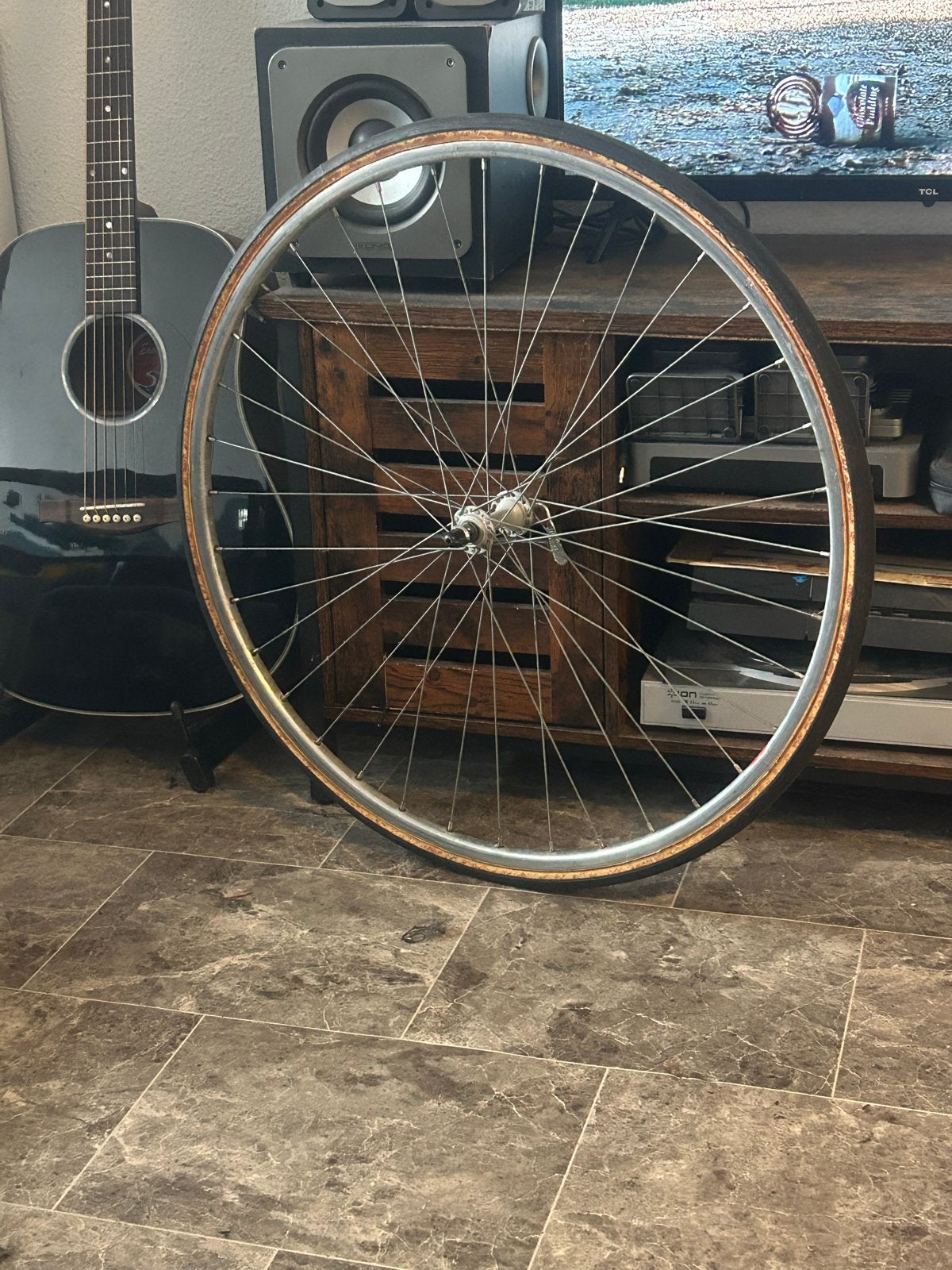 VintageFietswiel 700C (14x622) - Araya Japan / Rigida France, Fietsen en Brommers, Wiel, Gebruikt, Ophalen of Verzenden, Aluminium
