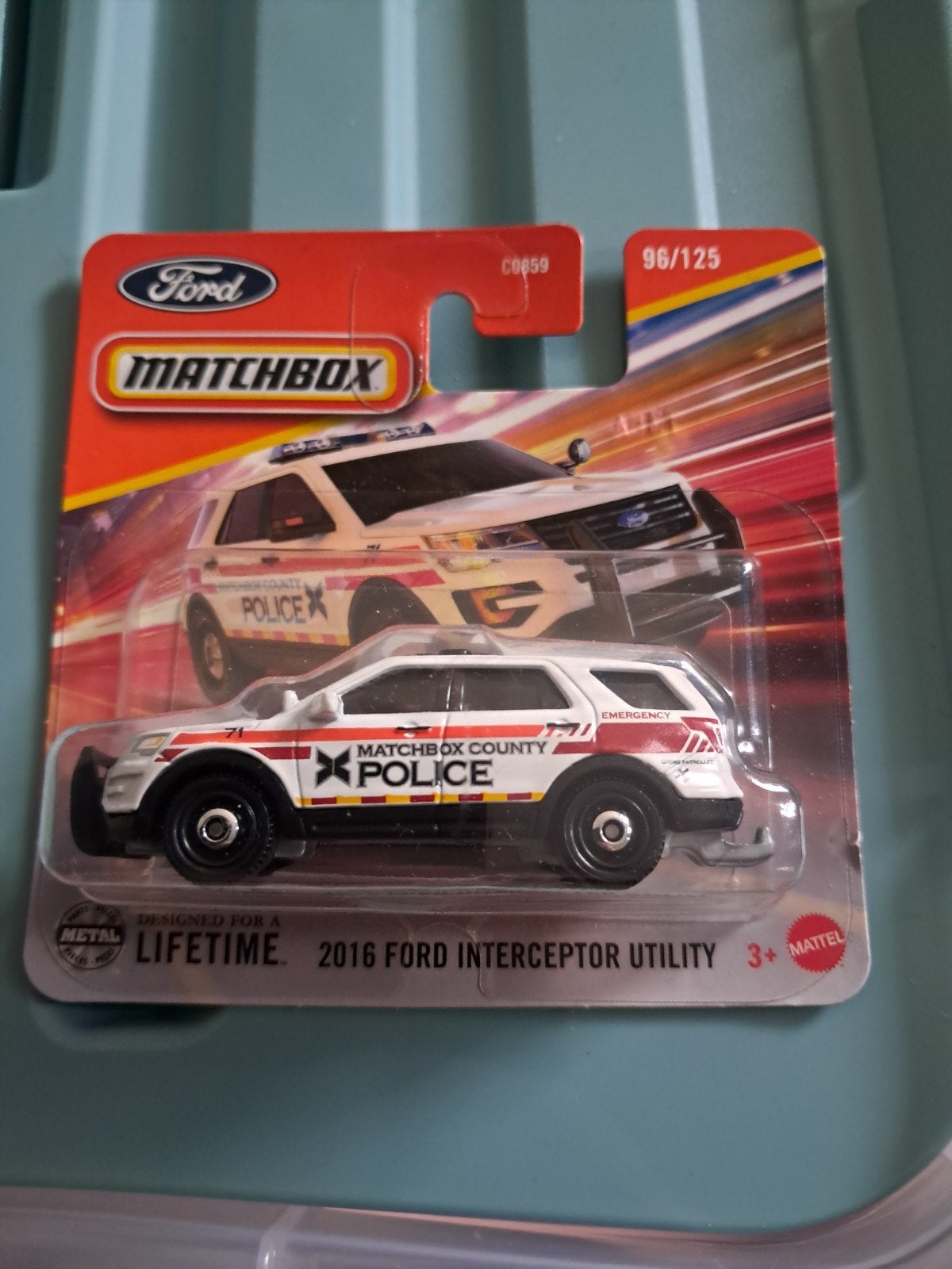 Matchbox 2016 Ford Interceptor Utility Police nieuw in ovp, Ophalen of Verzenden, Nieuw, Auto