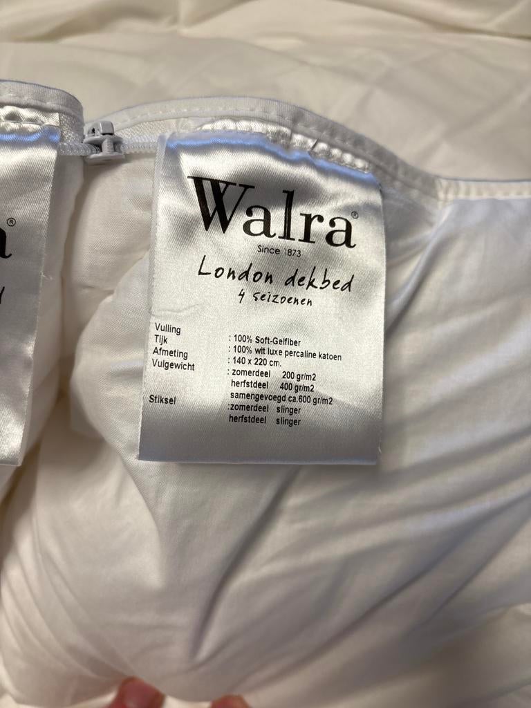 Walra London Dekbed 4 Seizoenen - 140x220 cm, Eenpersoons, Wit, Ophalen of Verzenden, Deken of Dekbed