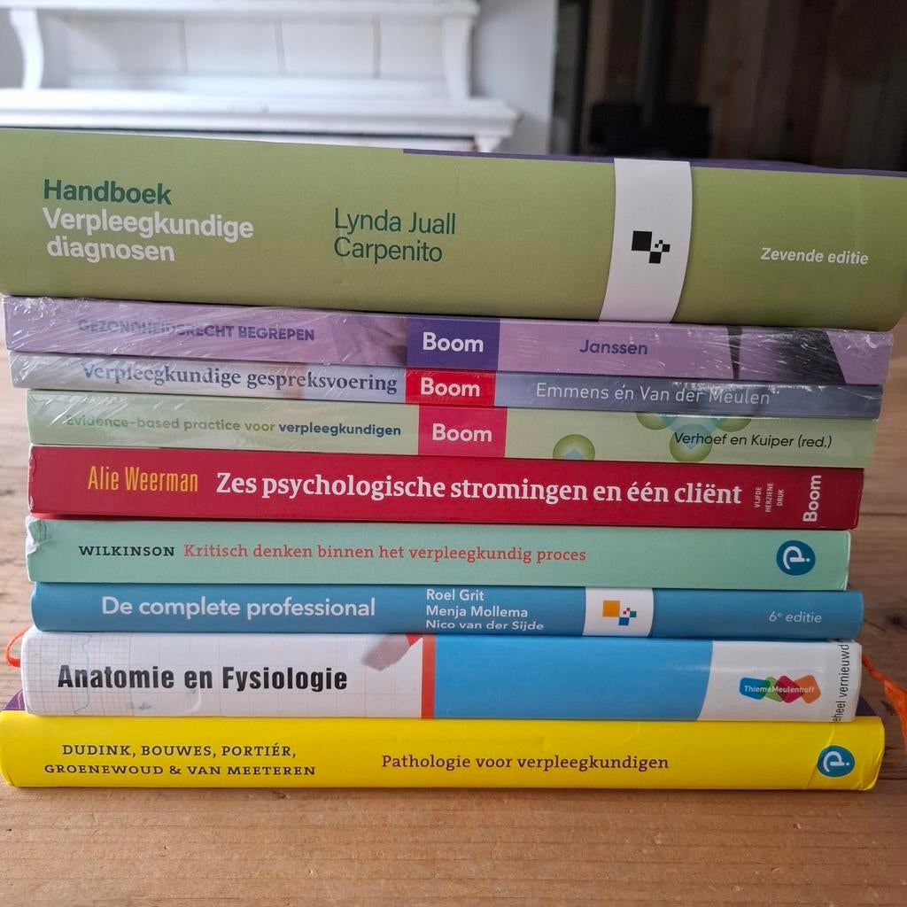 Studieboeken HBO verpleegkunde - Diverse titels en edities, Boeken, Diverse auteurs, Zo goed als nieuw, Gamma, HBO