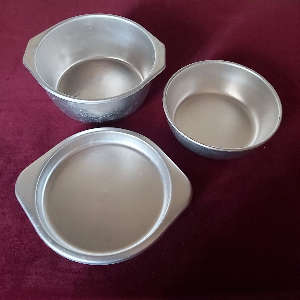 Pan pannen schalen aluminium voedsel pannetjes decoratie, Ophalen
