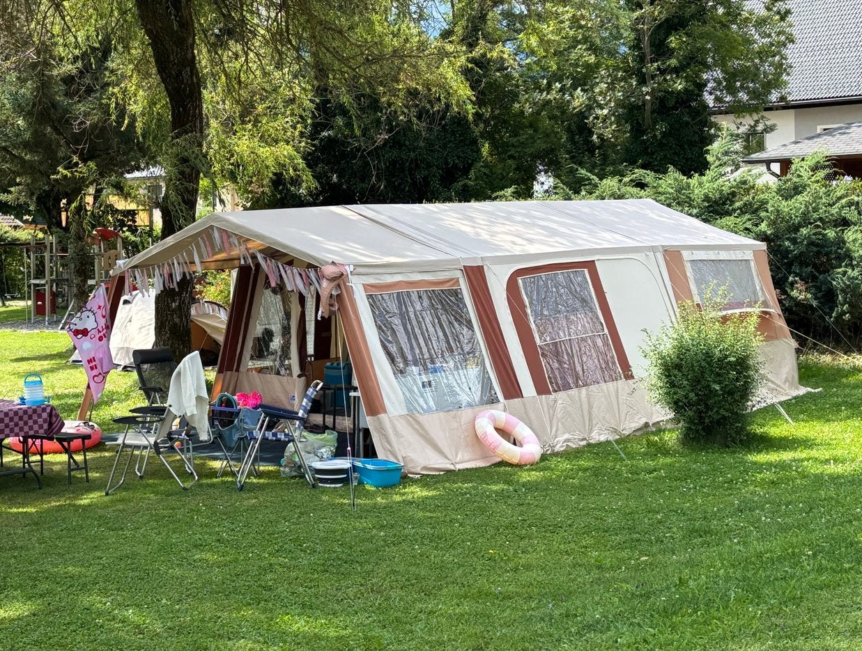 Jamet Louisiana Vouwwagen (2009)–Compleet,Ruim & Comfortabel, Caravans en Kamperen, Vouwwagens, Ophalen, Beige, Aanwezig, Jamet