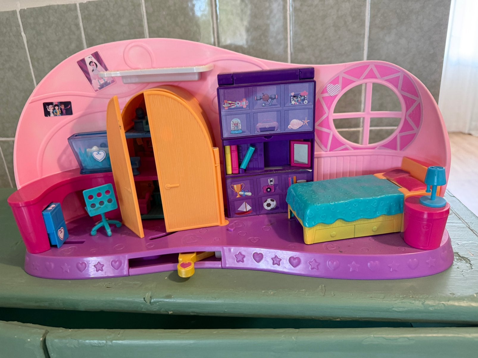 Polly Pocket huis / slaapkamer speelset – vintage, Kinderen en Baby's, Ophalen of Verzenden, Zo goed als nieuw