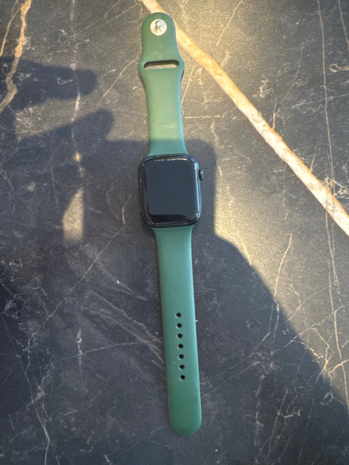 Apple Watch Series 7 45mm GPS Groen, Sieraden, Tassen en Uiterlijk, Smartwatches, Ophalen, Gebruikt, IOS, GPS