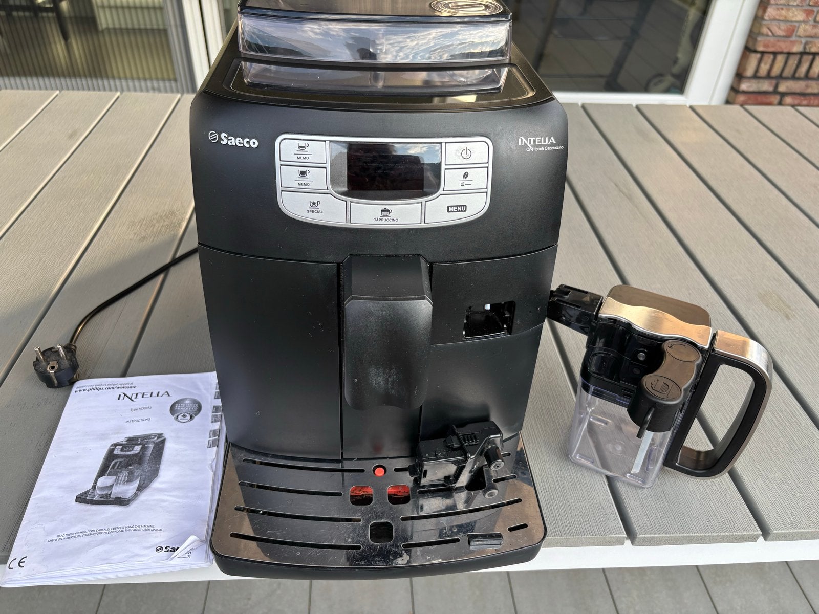 Saeco Intelia Philips HD8753 volautomatische espressomachine, Ophalen, Gebruikt, Koffiemachine, Koffiebonen