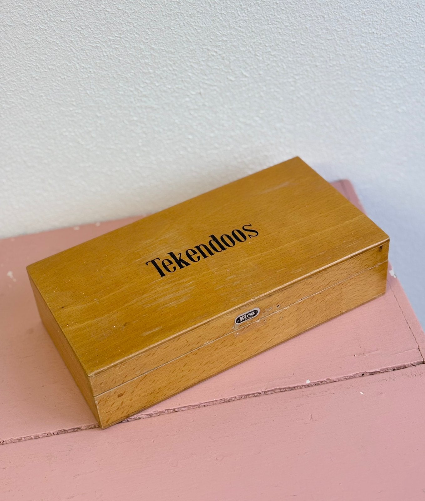 Vintage houten Tekendoos Kliko, Ophalen, Zo goed als nieuw
