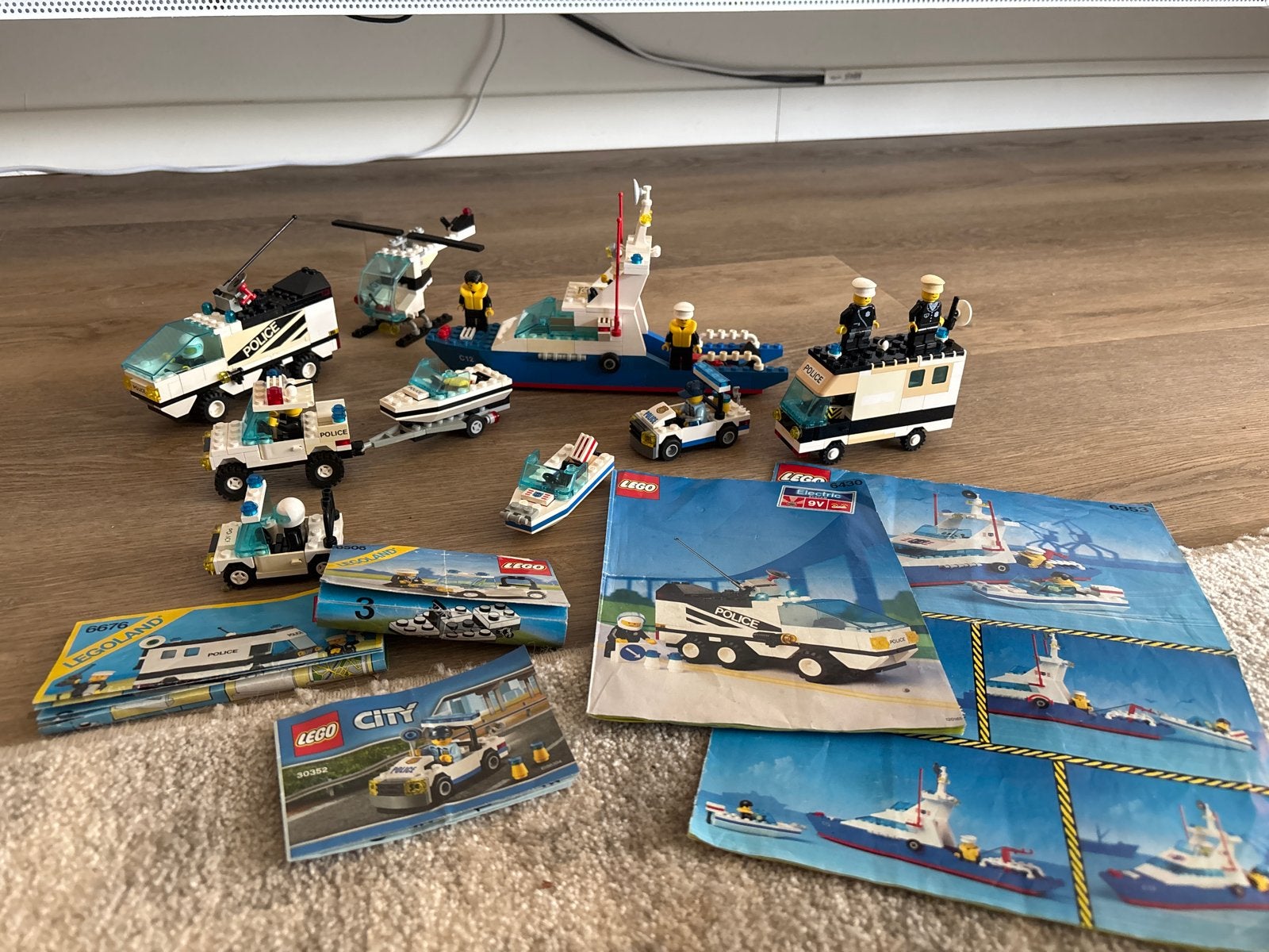 Lego Politie Voertuigen en Boten Collectie, Ophalen, Lego, Complete set, Inclusief instructies