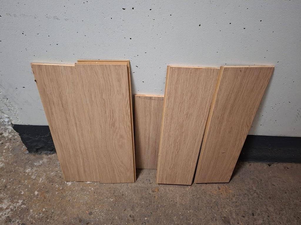 Laminaat stukjes, Doe-het-zelf en Verbouw, Hout en Planken, Ophalen, Minder dan 25 mm, Pallet, Minder dan 200 cm