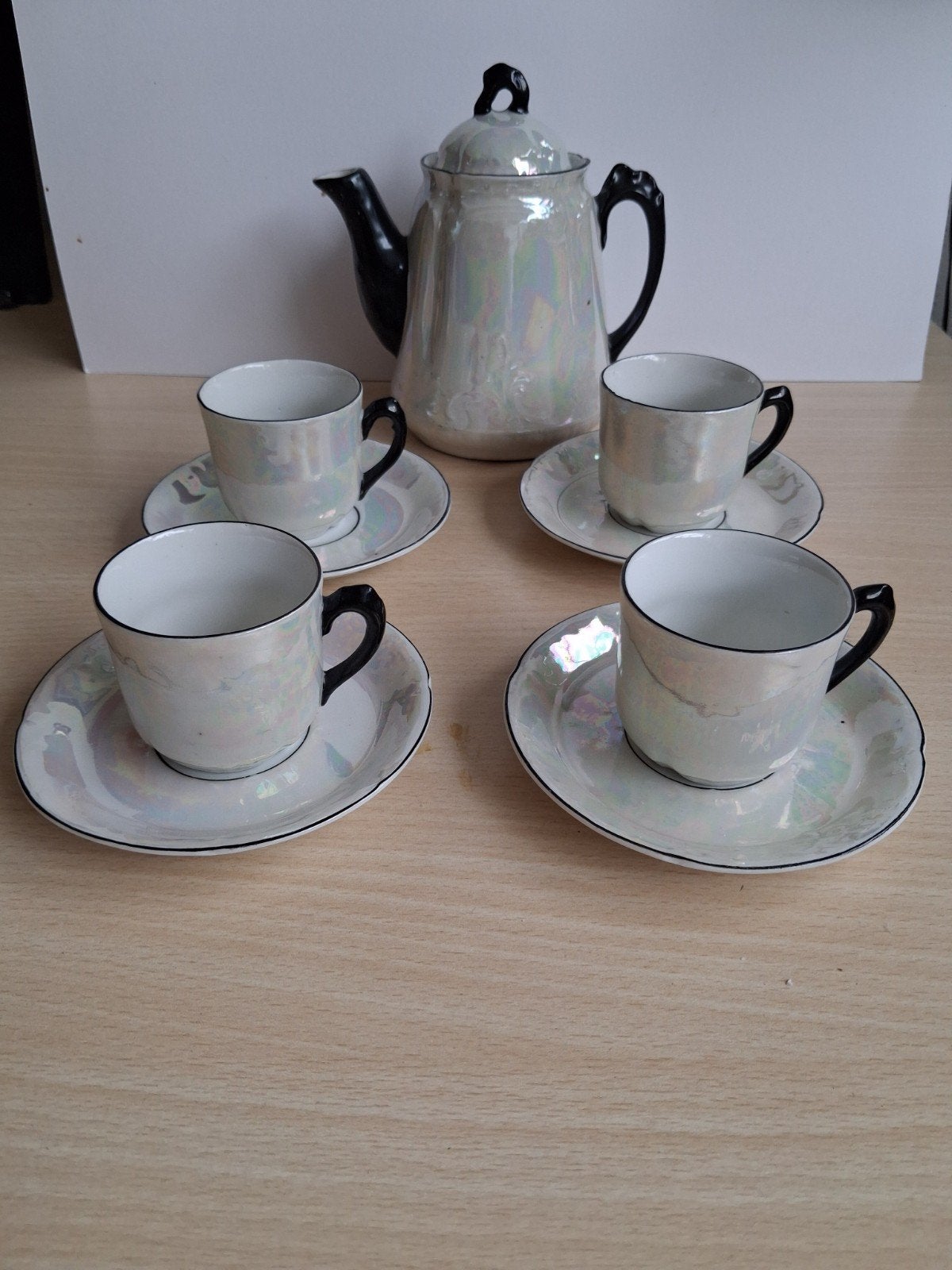 Vintage parelmoer kinder theeserviesje., Ophalen of Verzenden, Huis en Inrichting