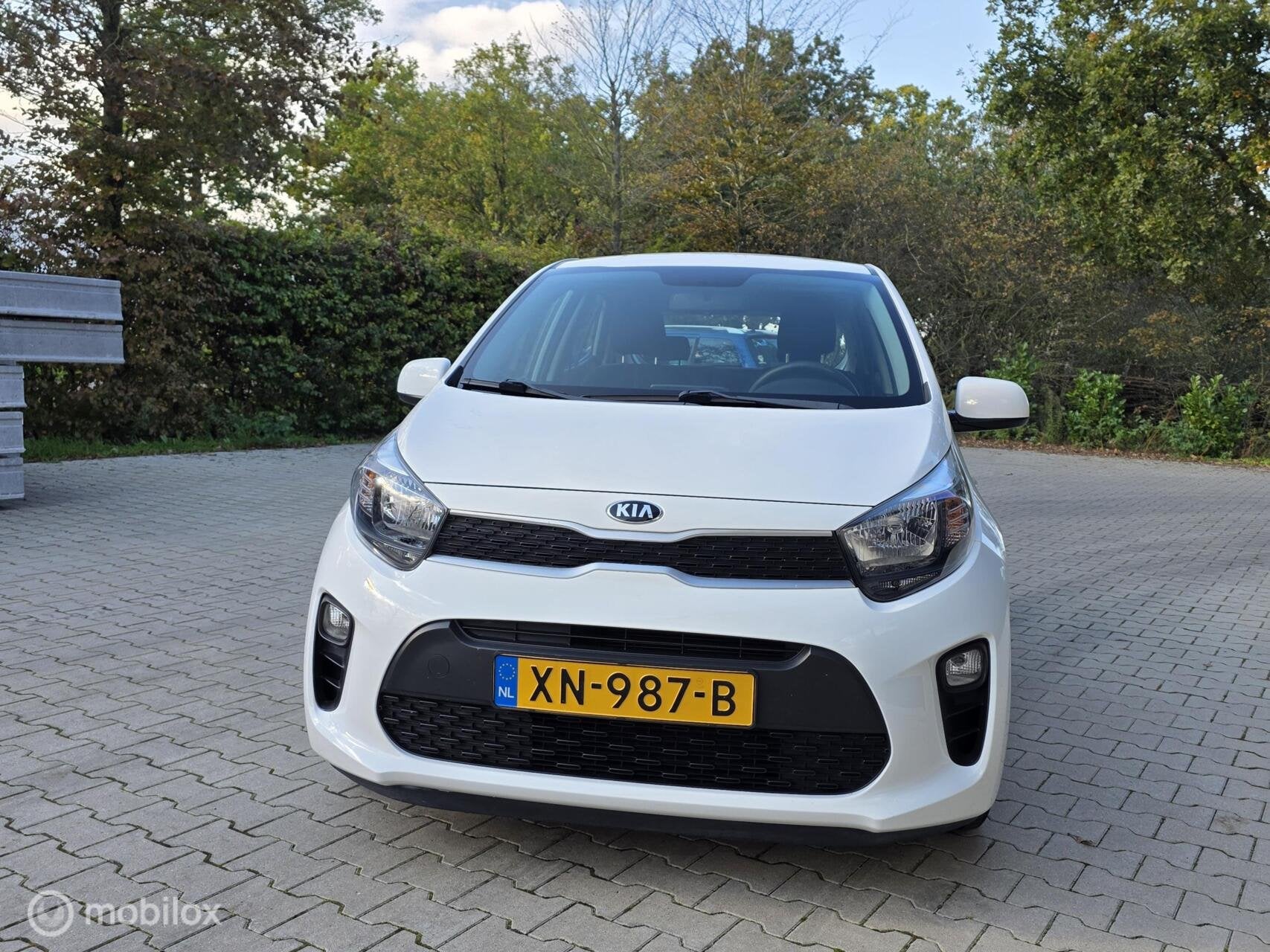 Kia Picanto 1.0 MPi 2019, Economy plusLine inruil mogelijk, Voorwielaandrijving, Gebruikt, Euro 6, Wit