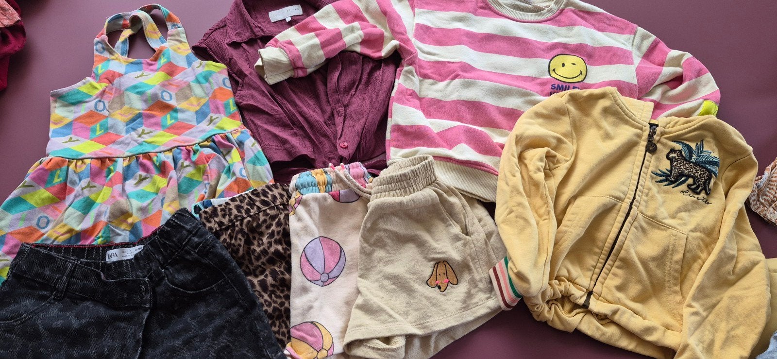 Zomerkleding set meisjes maat 110 (Oilily, Zara, Flo), Kinderen en Baby's, Ophalen of Verzenden, Zo goed als nieuw, Maat 110