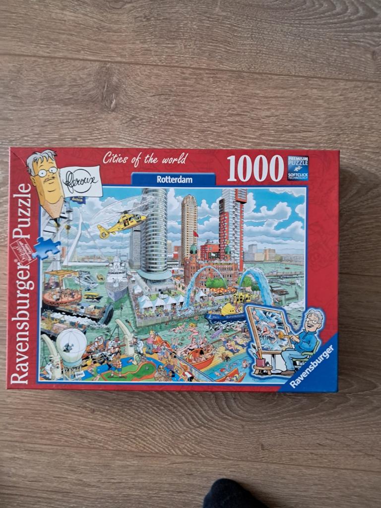 Ravensburger Legpuzzel Rotterdam 1000 stukjes, Ophalen of Verzenden, 500 t/m 1500 stukjes, Zo goed als nieuw, Legpuzzel