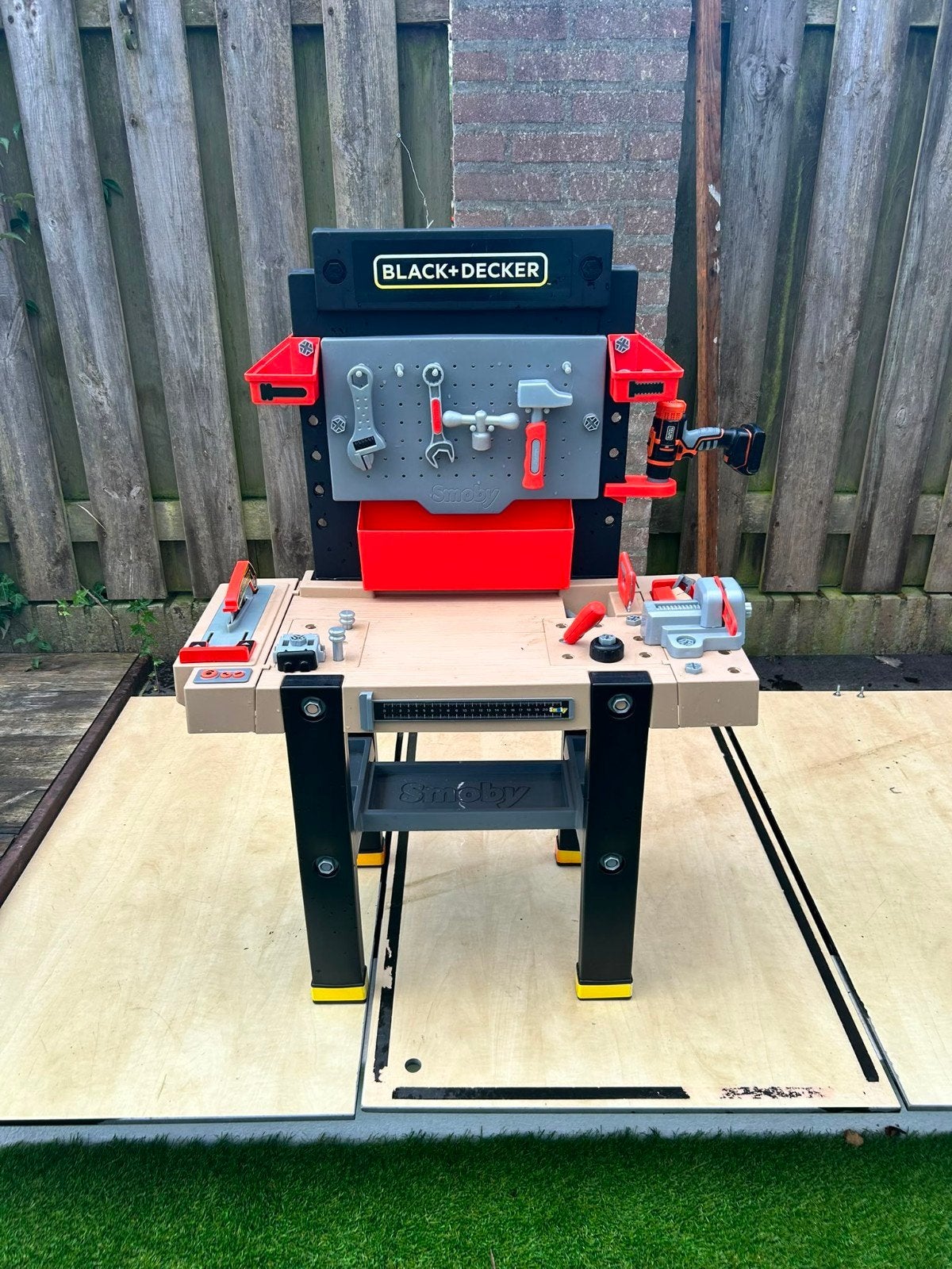 Smoby Black+Decker Werkbank - Speelgoed Werkplaats, Ophalen, Gebruikt, Bouwen