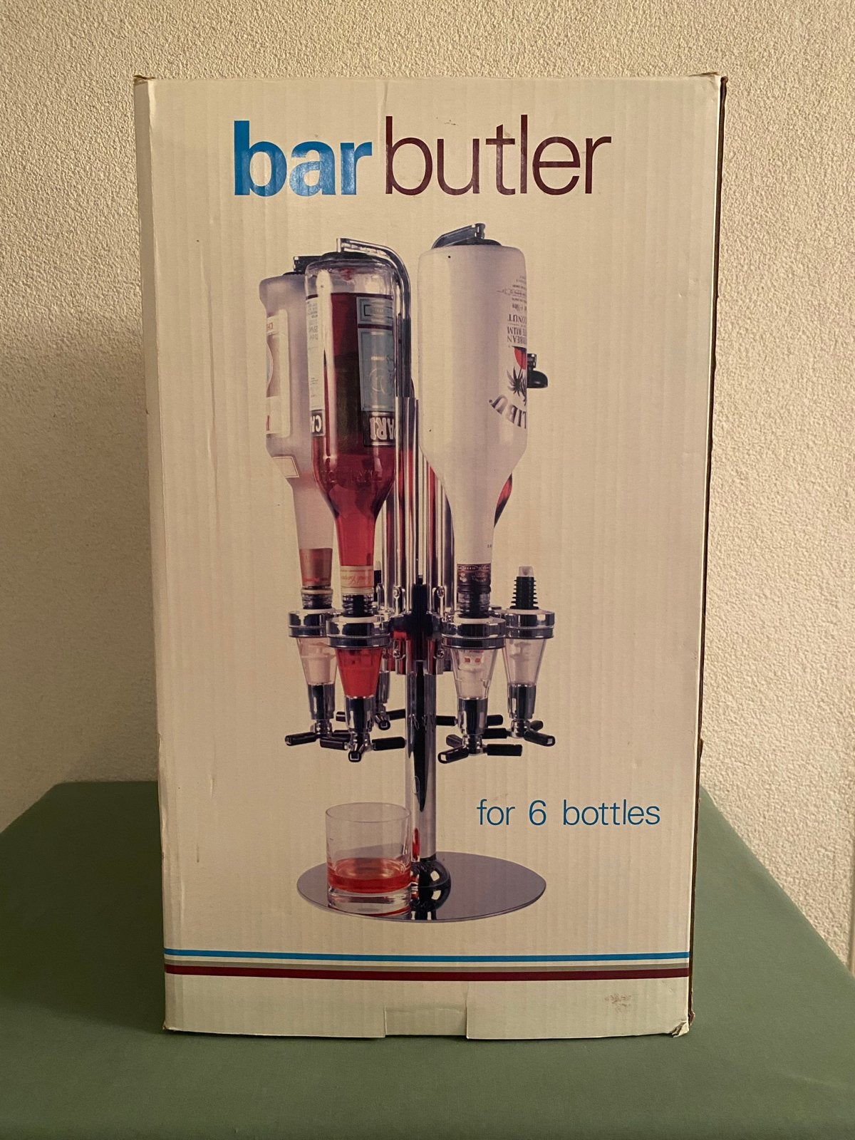 Bar Butler drankdispenser voor 6 flessen, Nieuw, Ophalen of Verzenden, Zilver, Metaal