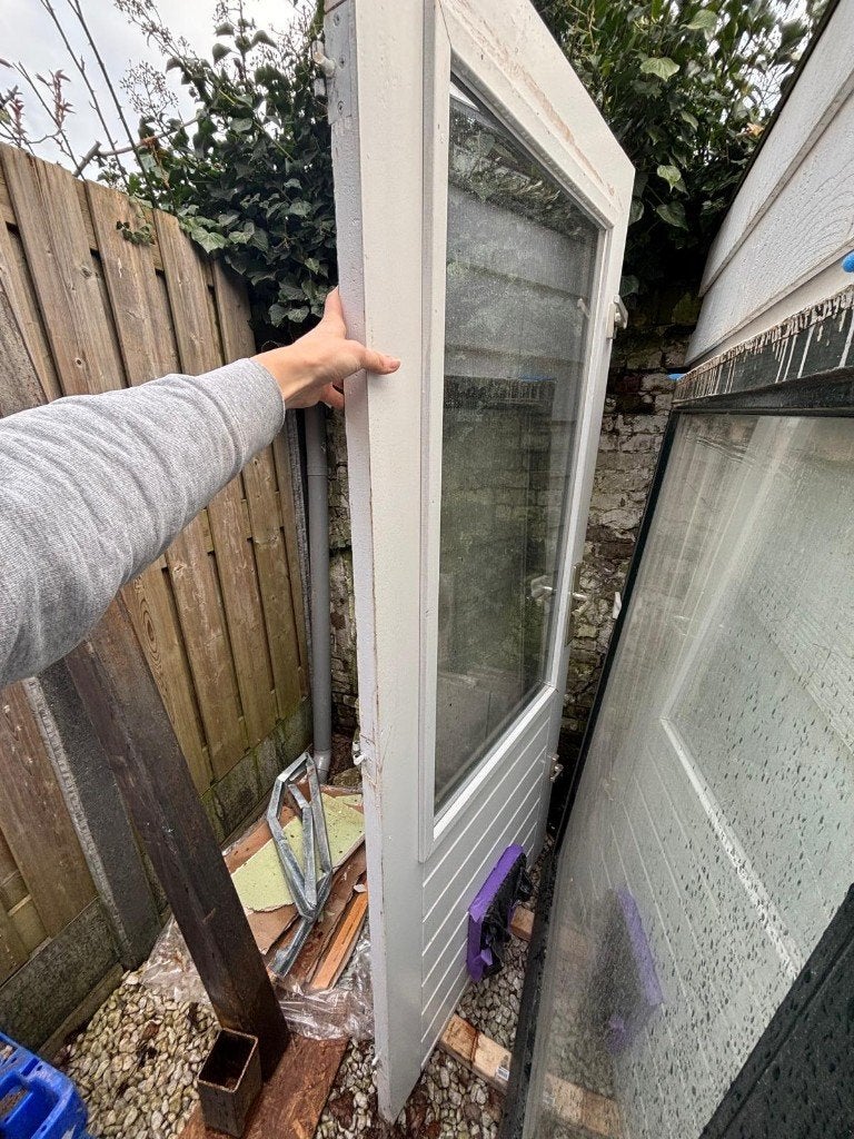 Raam HR++ met kozijn, glas, Doe-het-zelf en Verbouw, Glas en Ramen, Ophalen, Gevelraam of Ruit, Gebruikt, 80 tot 120 cm