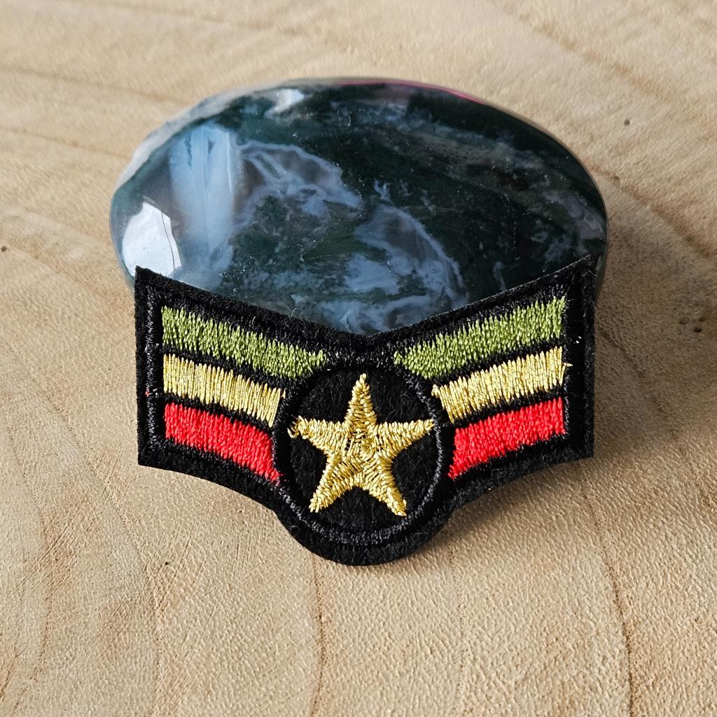 Strijk embleem Iron on Patch applicatie embleem, D, Nieuw, Ophalen of Verzenden, D