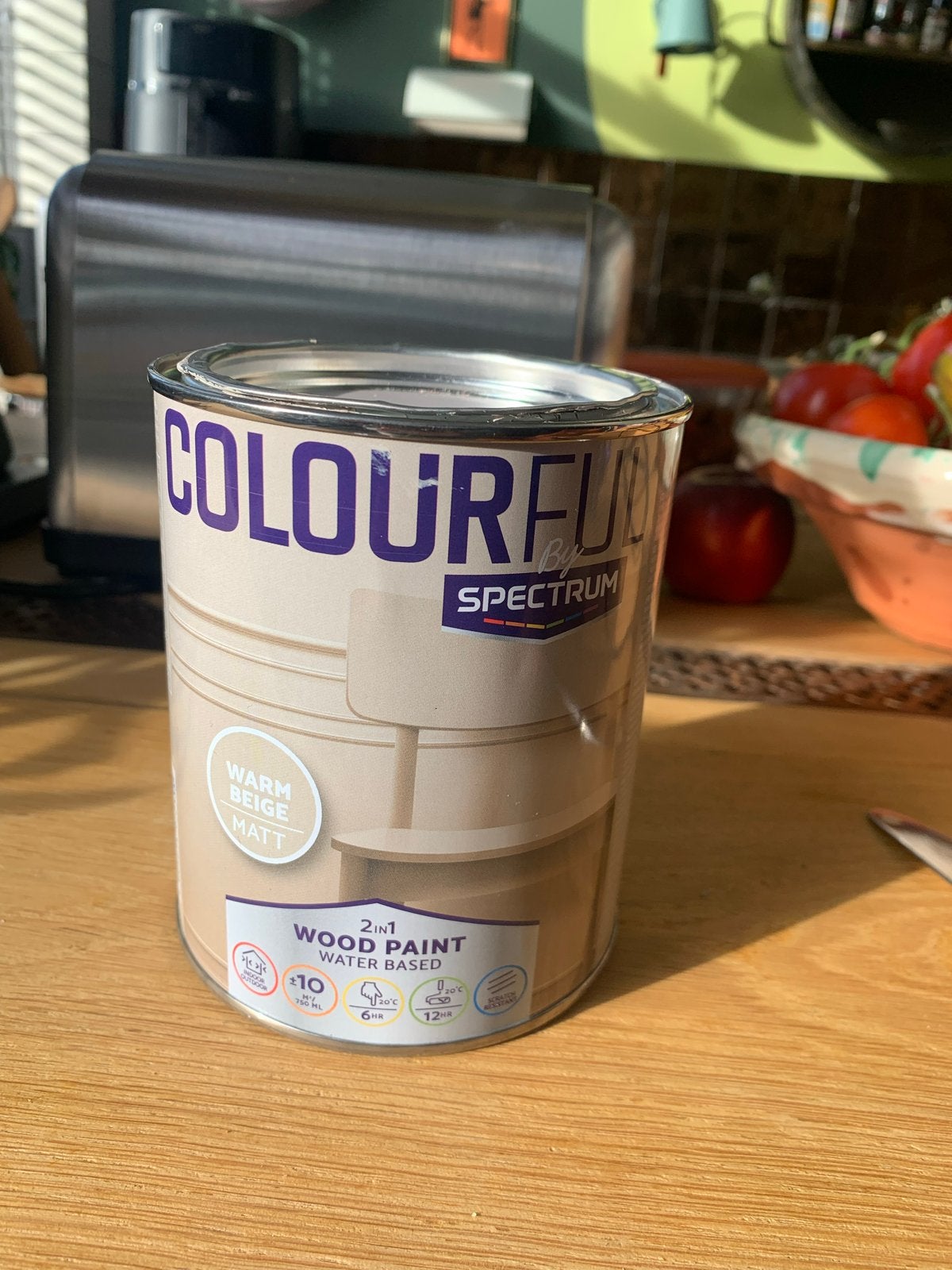 Woodpaint 2 in 1 Warm Beige Matt - Watergedragen Houtverf, Beige, Nieuw, Ophalen of Verzenden, Verf